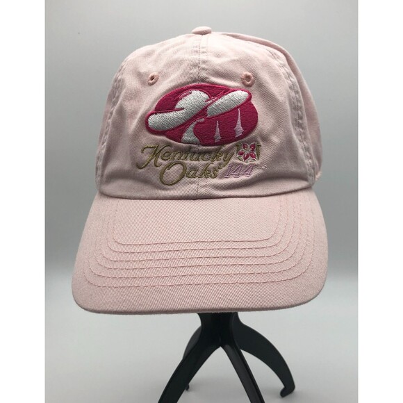 Kentucky Oaks 144 Ball Cap Hat 2018 Pink Strapback MONOMY GIRL Churchill Downs - Picture 1 of 8